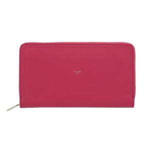 portefeuille femme fushia en cuir frandi 3264